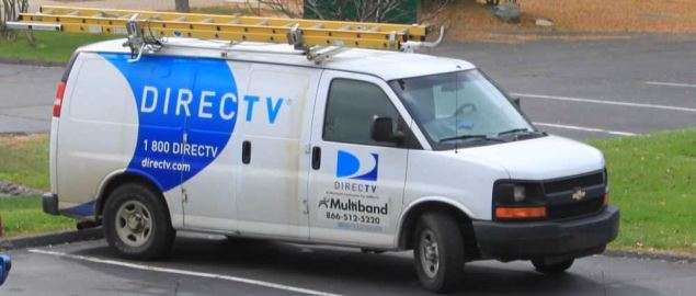 DirecTV service van in Ypsilanti Township, Michigan
