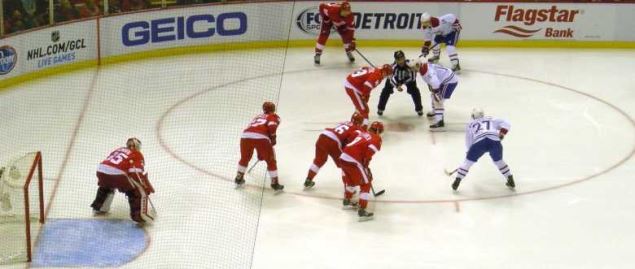 Montreal Canadiens vs. Detroit Red Wings in Detroit, Michigan on November 16, 2014