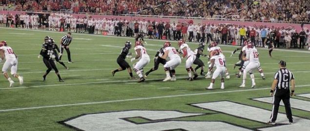 Arkansas State on Offense during the 2016 Cure Bowl.