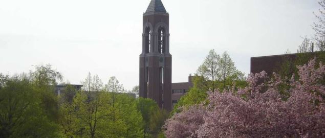 Ball State Shafer Tower and campus.