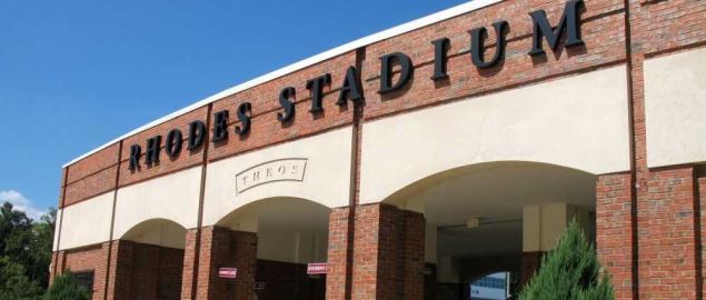 Rhodes stadium, Elon Phoenix football team.