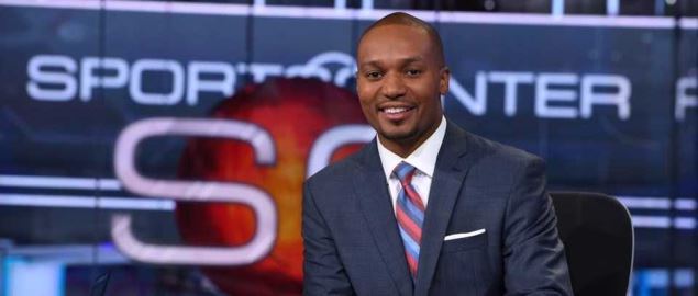 Darren M Haynes anchors SportsCenter at ESPN August of 2016