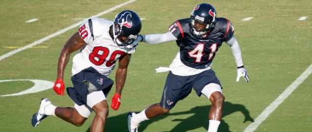 The Houston Texans at training camp.