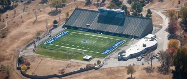  Memorial Stadium in Terre Haute, IN, home of the Indiana State Sycamores.