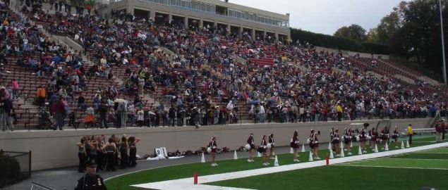 A view of the south stands of Fisher Stadium during a September 2006 game.