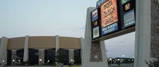 Mabee Center on the campus of Oral Roberts University.