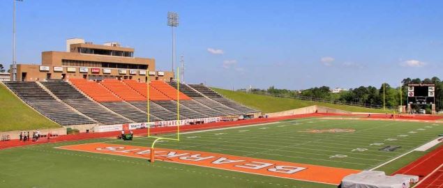 Elliott T. Bowers Stadium, on the campus of Sam Houston State University in Huntsville, TX