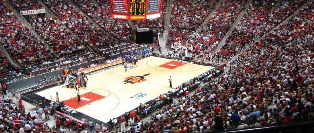 Cox Arena, home arena for the San Diego State Aztecs.