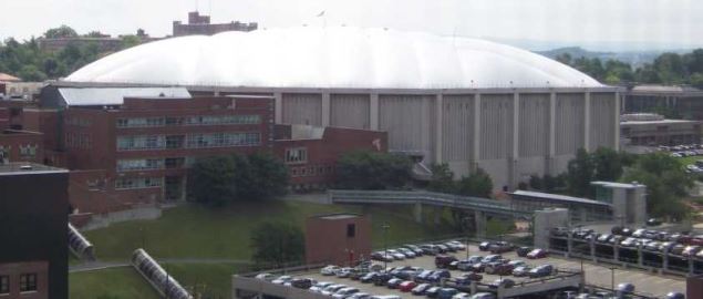 Syracuse Organge's Carrier Dome football and basketball arena.