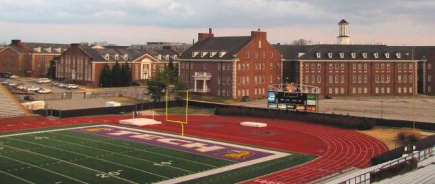 Tennessee Technological University in Cookeville, Tennessee, viewed from West Stadium.