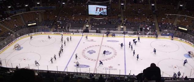 The Air Canada Centre, home of the Toronto Maple Leafs.