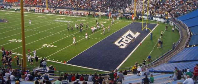 Akron Zips vs Bowling Green Falcons NCAA football game at the 2006 Rubber Bowl.
