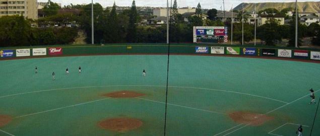 Hawaii Rainbow Warrior's Les Murakami baseball stadium.