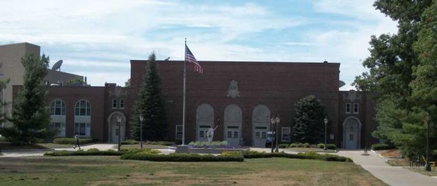 West gym at the University of Northern Iowa.