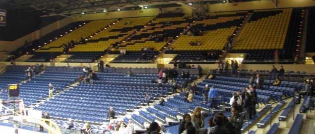 Inside the Savage Arena on the campus of the University of Toledo