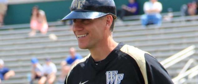Wake Forest baseball coach Tom Walter, 2013.